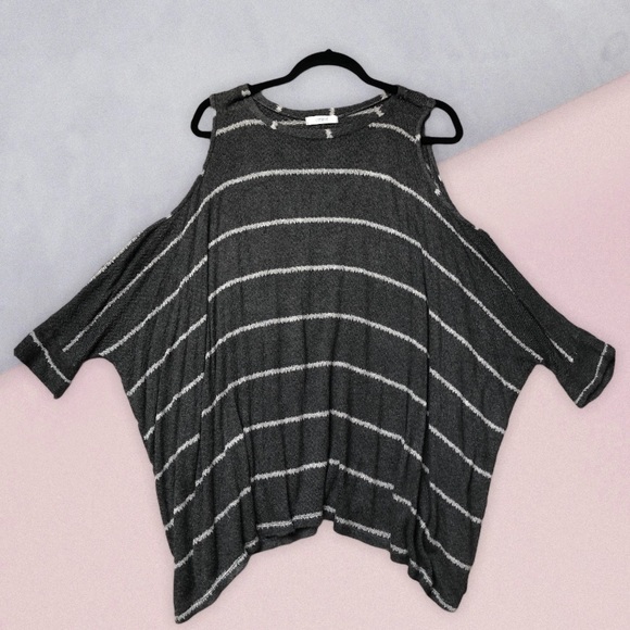 Striped, off the shoulder sweater! - Picture 1 of 1